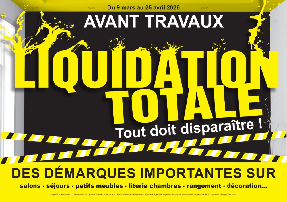 Domicile ameublement - liquidation